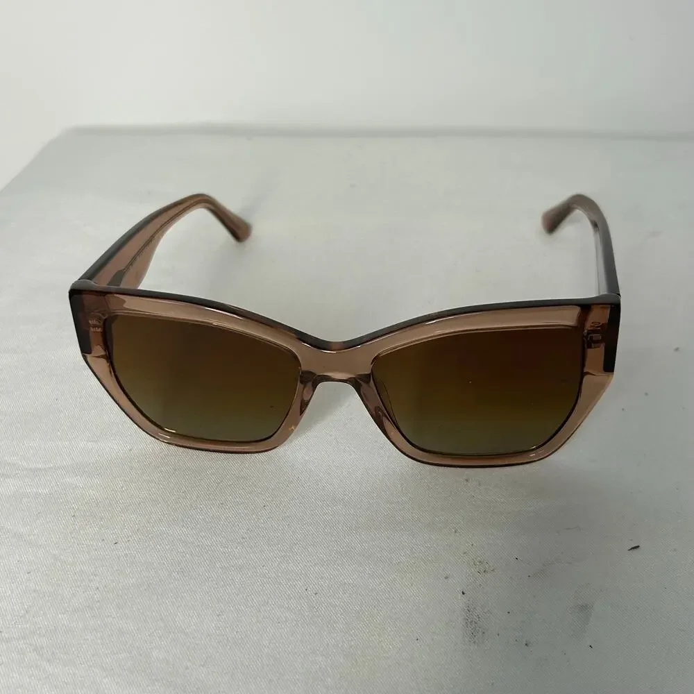 DIFF Eyewear Vivienne Sunglasses CFBGP Brown Gradient 56-18-140 w/ Case